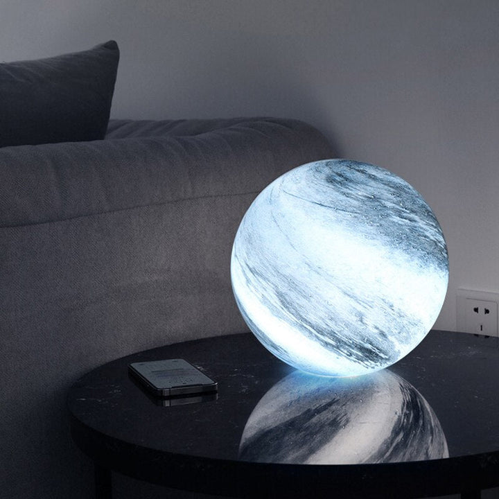 Glass Moon Lamp with Remote Control – 16 Color Changing LED Night Light, USB Powered Decorative Table Lamp 4