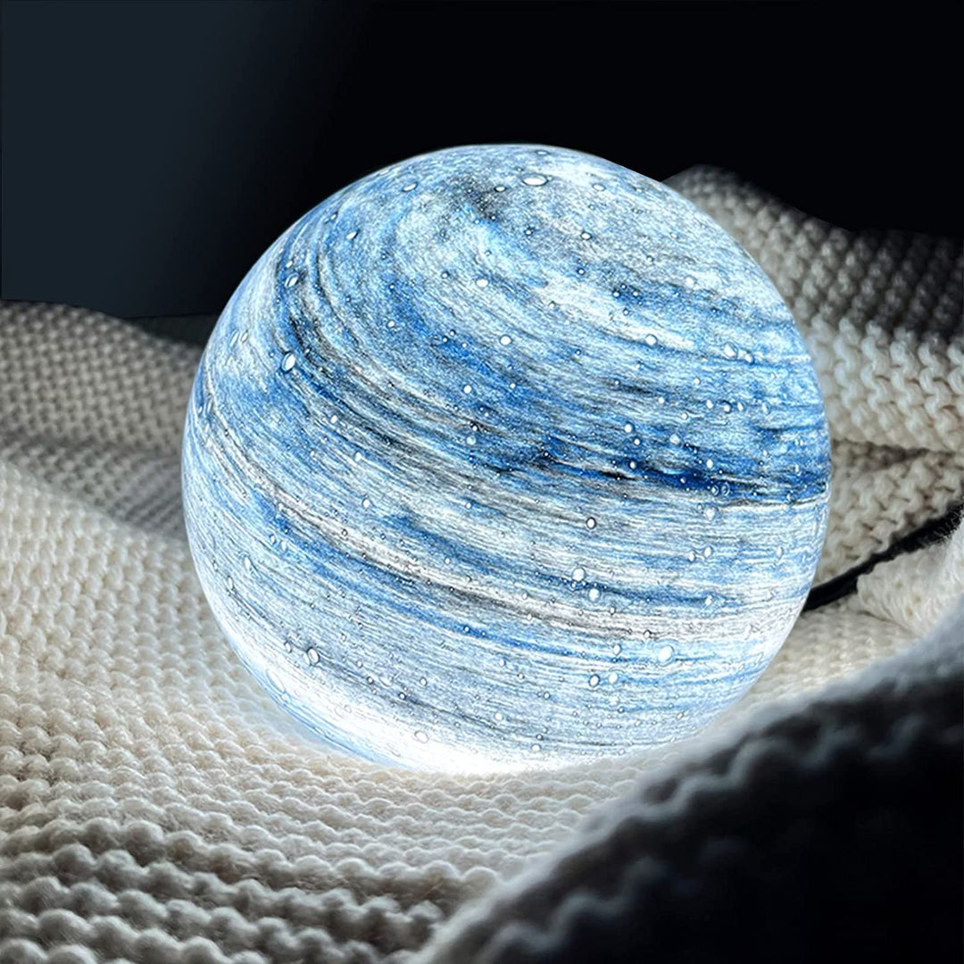 Glass Moon Lamp with Remote Control – 16 Color Changing LED Night Light, USB Powered Decorative Table Lamp 6