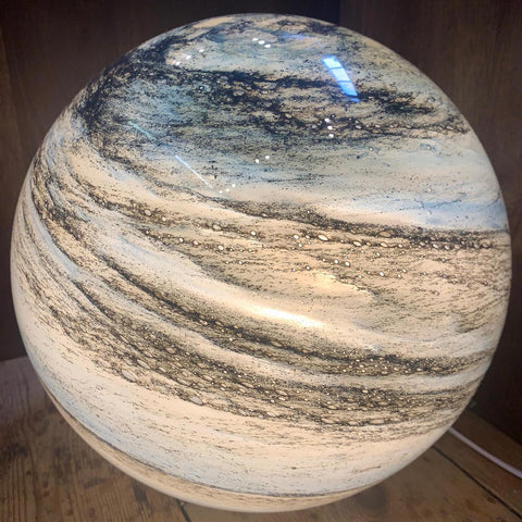 Glass Moon Lamp with Remote Control – 16 Color Changing LED Night Light, USB Powered Decorative Table Lamp 7