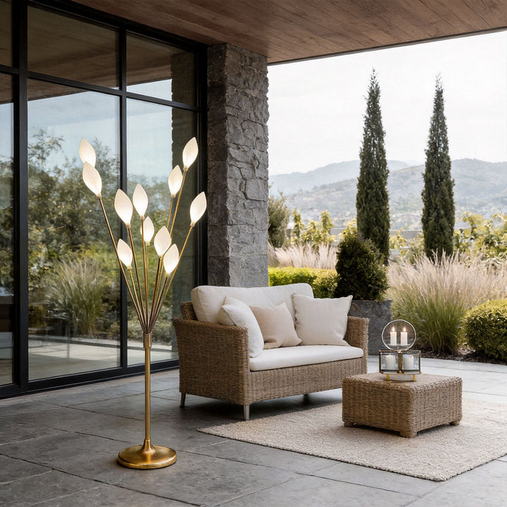 Gold Floor Lamp with Adjustable Light – Elegant Olive Fruit Design for Weddings, Two Sizes and Color Temperatures 5