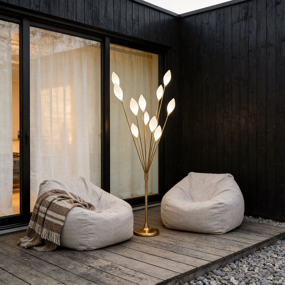 Gold Floor Lamp with Adjustable Light – Elegant Olive Fruit Design for Weddings, Two Sizes and Color Temperatures 6