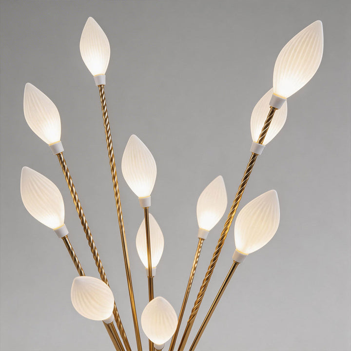 Gold Floor Lamp with Adjustable Light – Elegant Olive Fruit Design for Weddings, Two Sizes and Color Temperatures 7