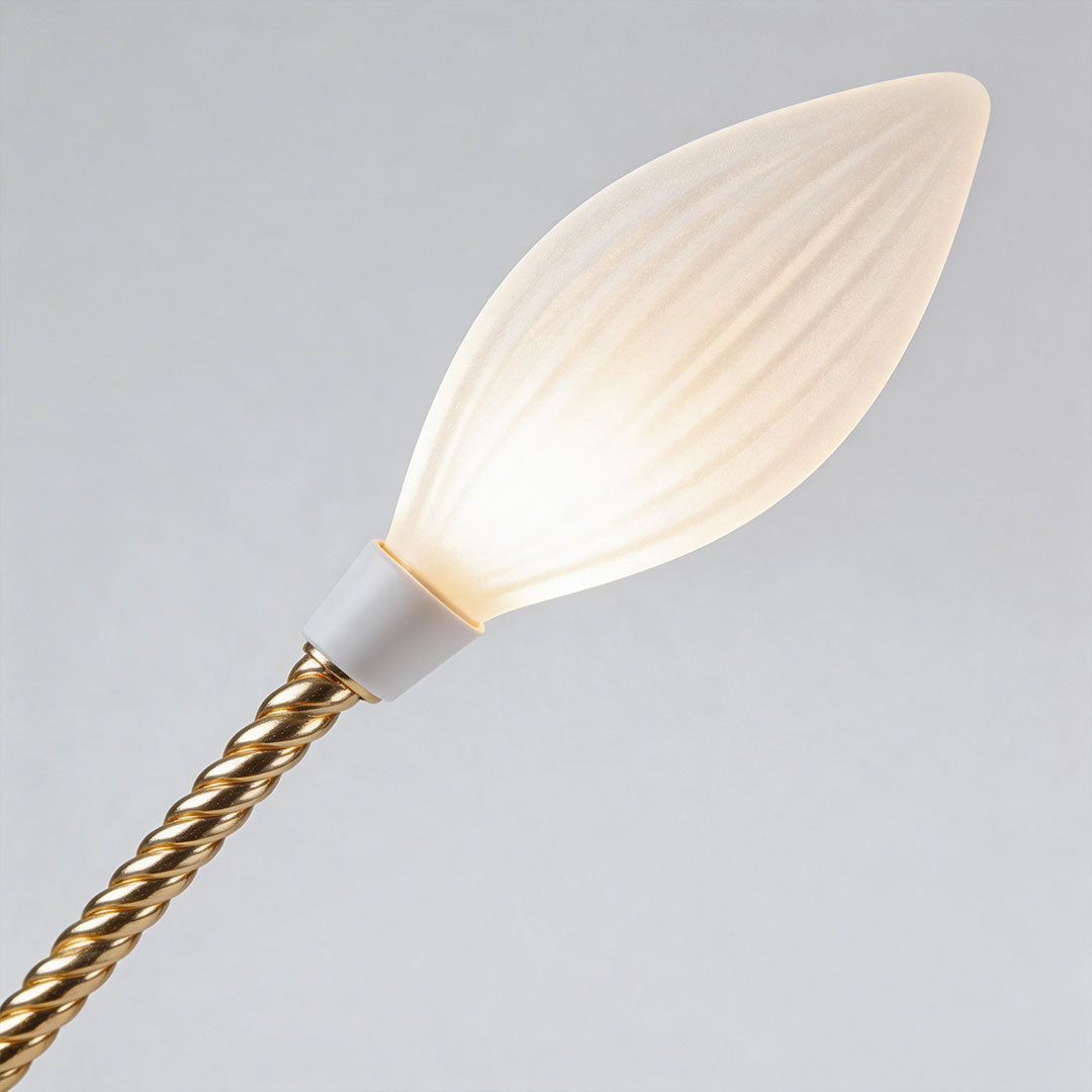 Gold Floor Lamp with Adjustable Light – Elegant Olive Fruit Design for Weddings, Two Sizes and Color Temperatures 8