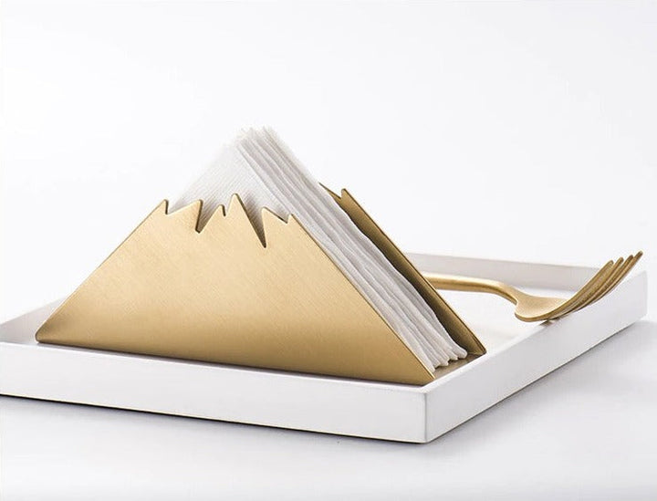 Gold Napkin Holder for Table - Stylish Stainless Steel Napkin Holder in Unique Shapes 8