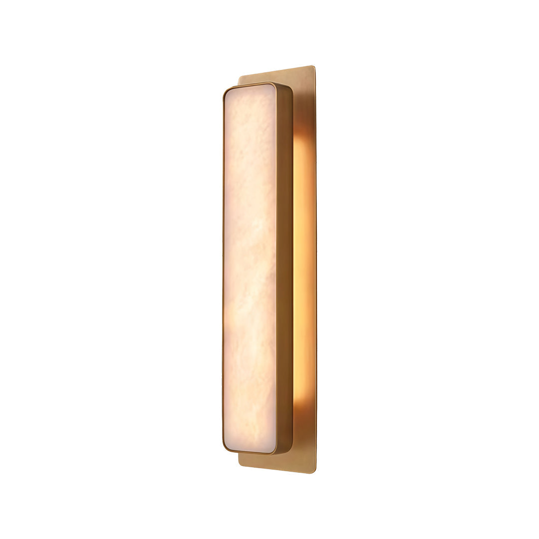 Gold Wall Sconce Light Fixture with Brass and Marble – Elegant 6W LED Wall Light for Modern Interiors 0