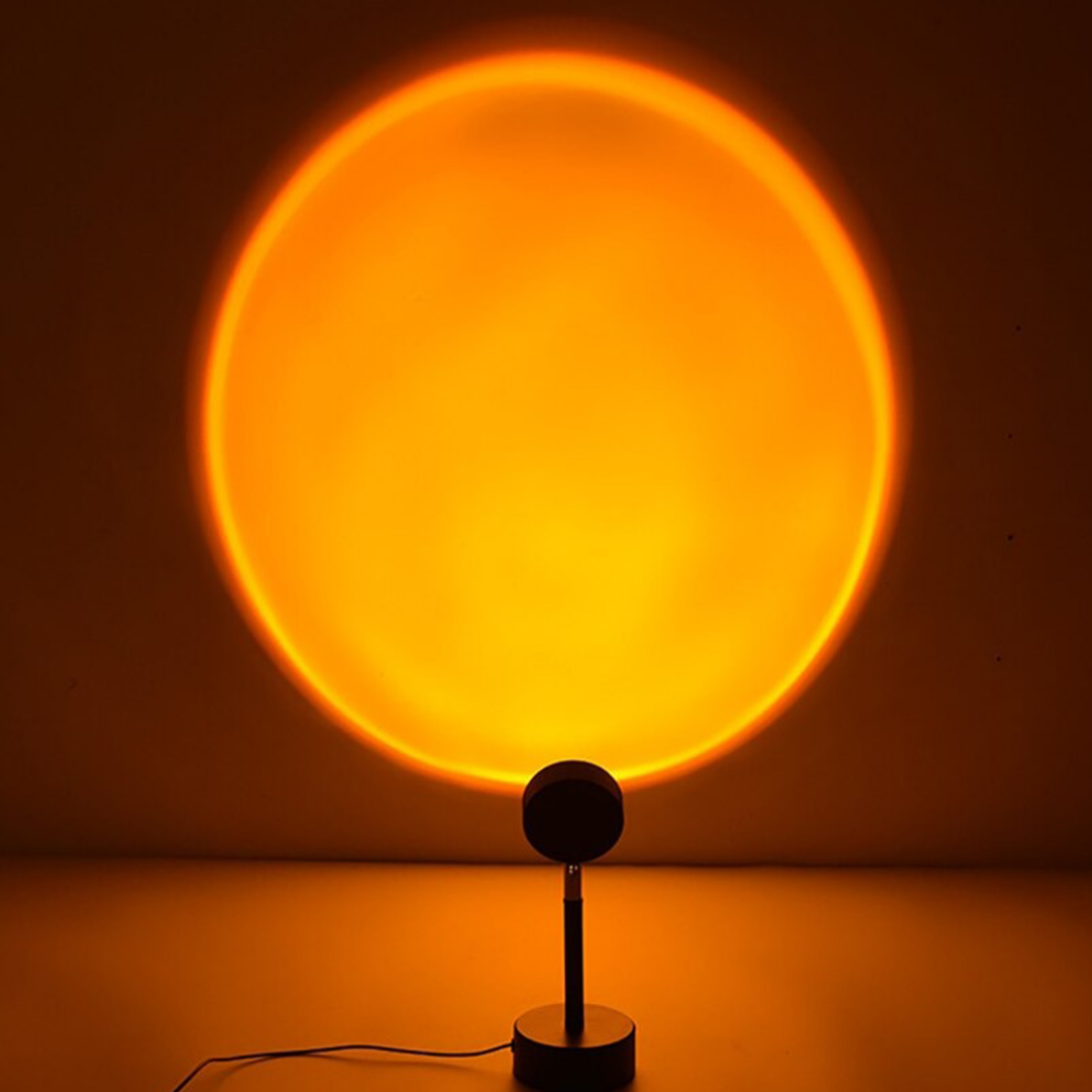 Golden Hour Sunset Lamp – Ambient Light Projector for Cozy Home Decor with Soft Glow Effect 0