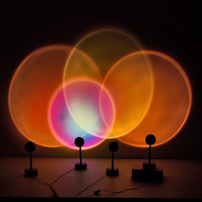 Golden Hour Sunset Lamp – Ambient Light Projector for Cozy Home Decor with Soft Glow Effect 4