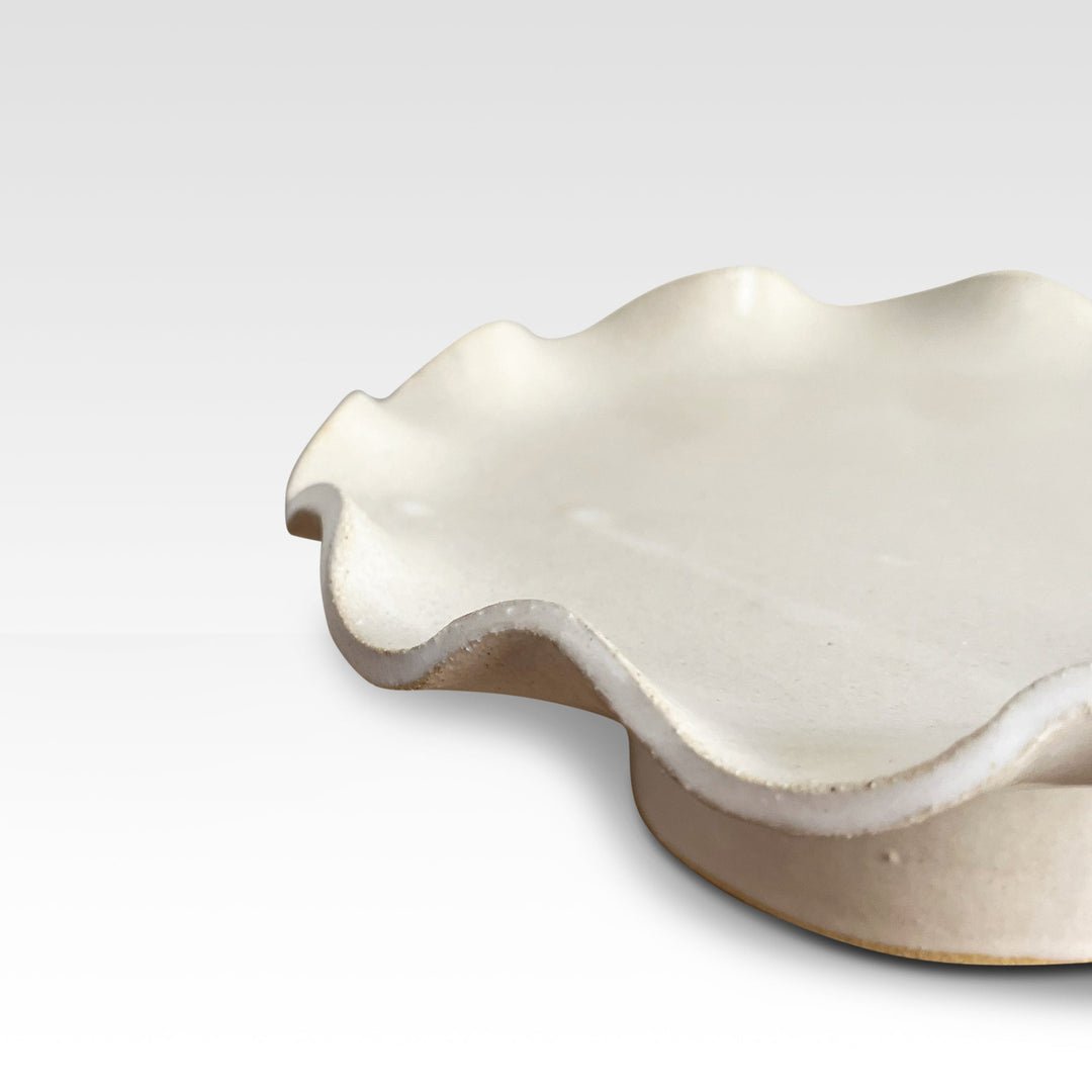 Hand-Forged Ruffle Edge Cake Stand – 12-Inch Pedestal Cake Plate for Elegant Dessert Display 1