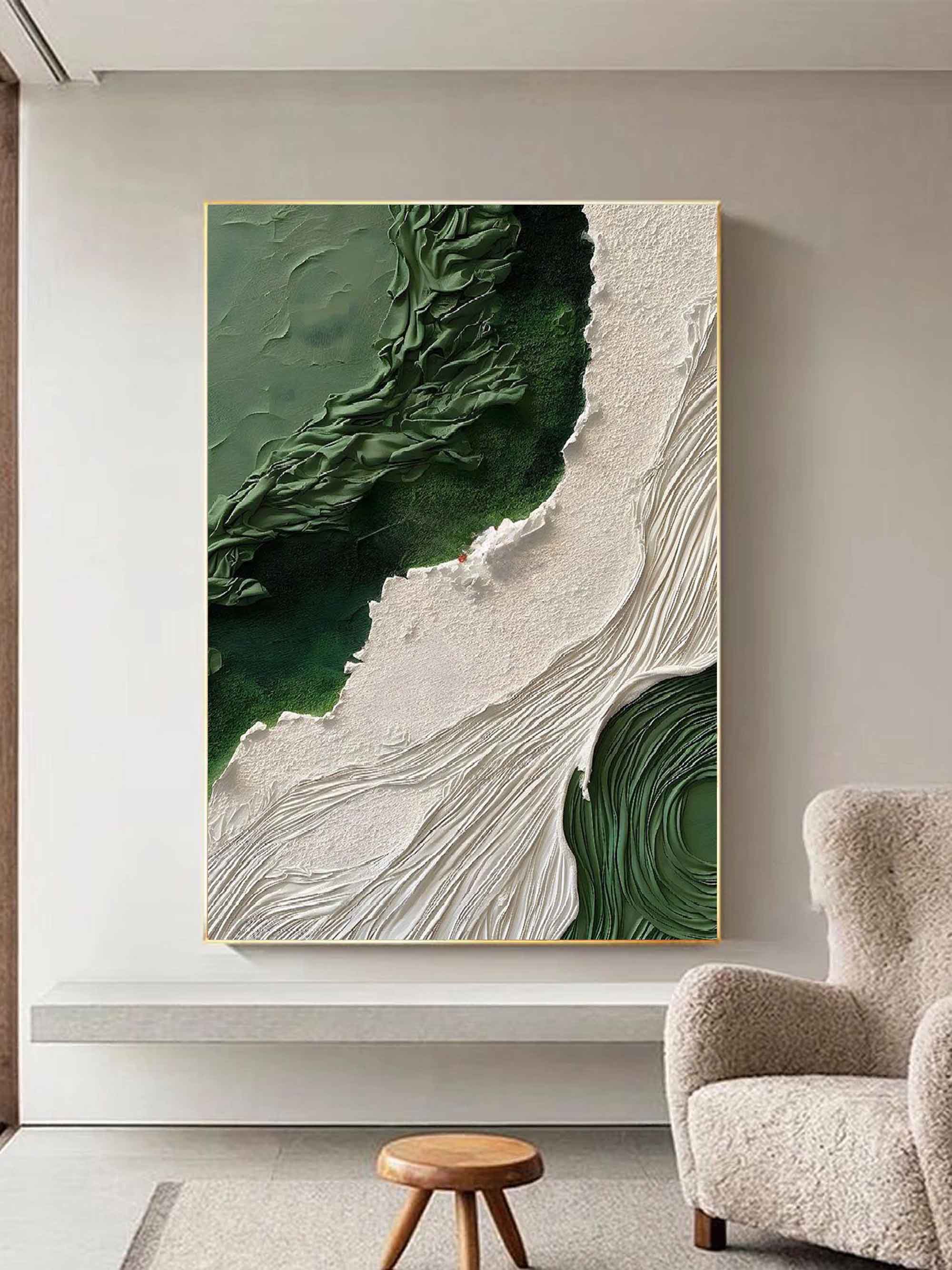 Hand-Painted Abstract Minimalism Canvas Wall Art – Customizable Size and Color, High-Quality Artwork for Modern Decor 5