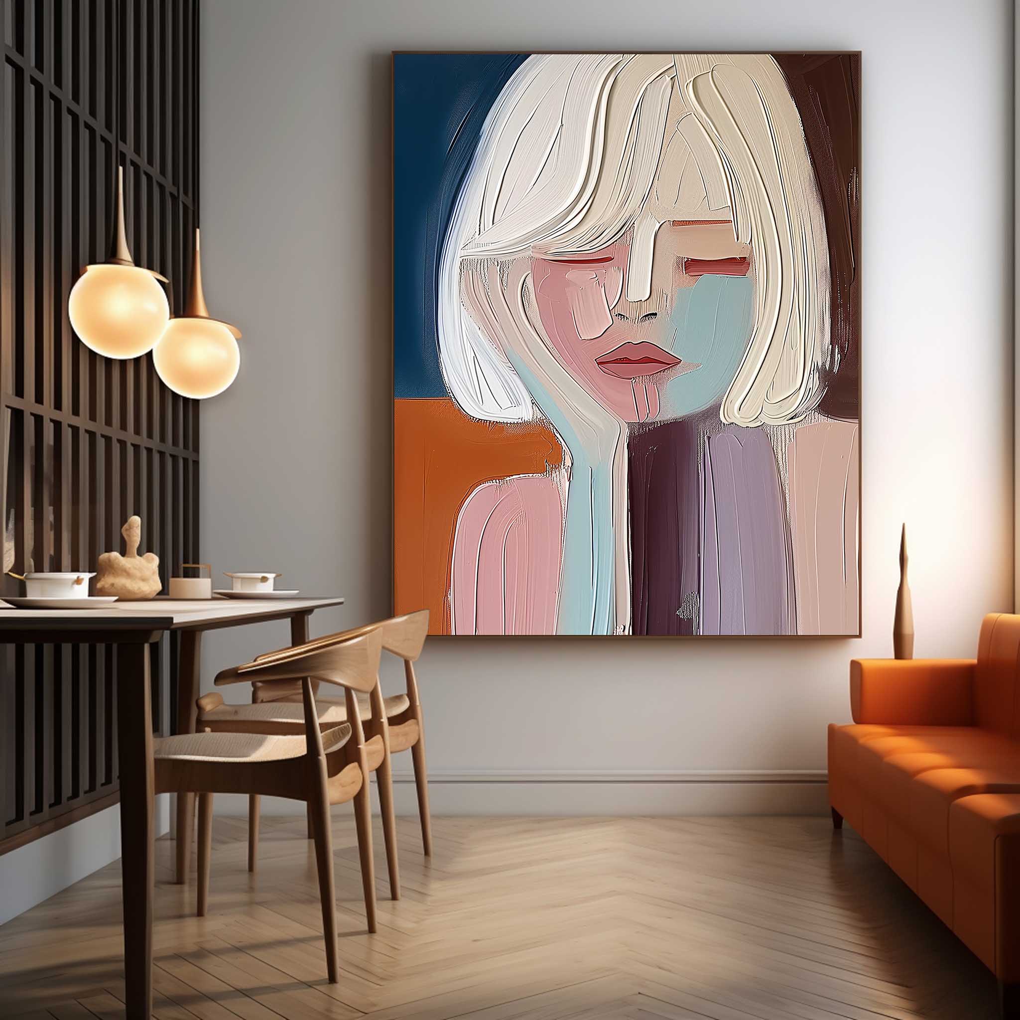 Hand-Painted Canvas Painting Landscape Art - Customizable High-Quality Canvas Wall Art for Home Decor 4