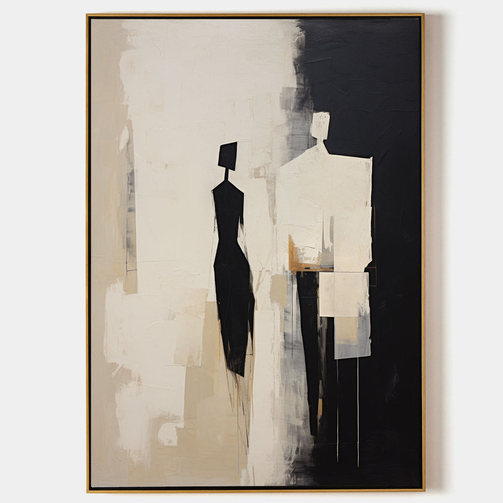Hand-Painted Contemporary Minimalist Canvas Artwork – Unique Abstract Canvas Wall Art for Modern Interiors 1