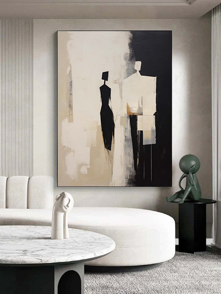 Hand-Painted Contemporary Minimalist Canvas Artwork – Unique Abstract Canvas Wall Art for Modern Interiors 2