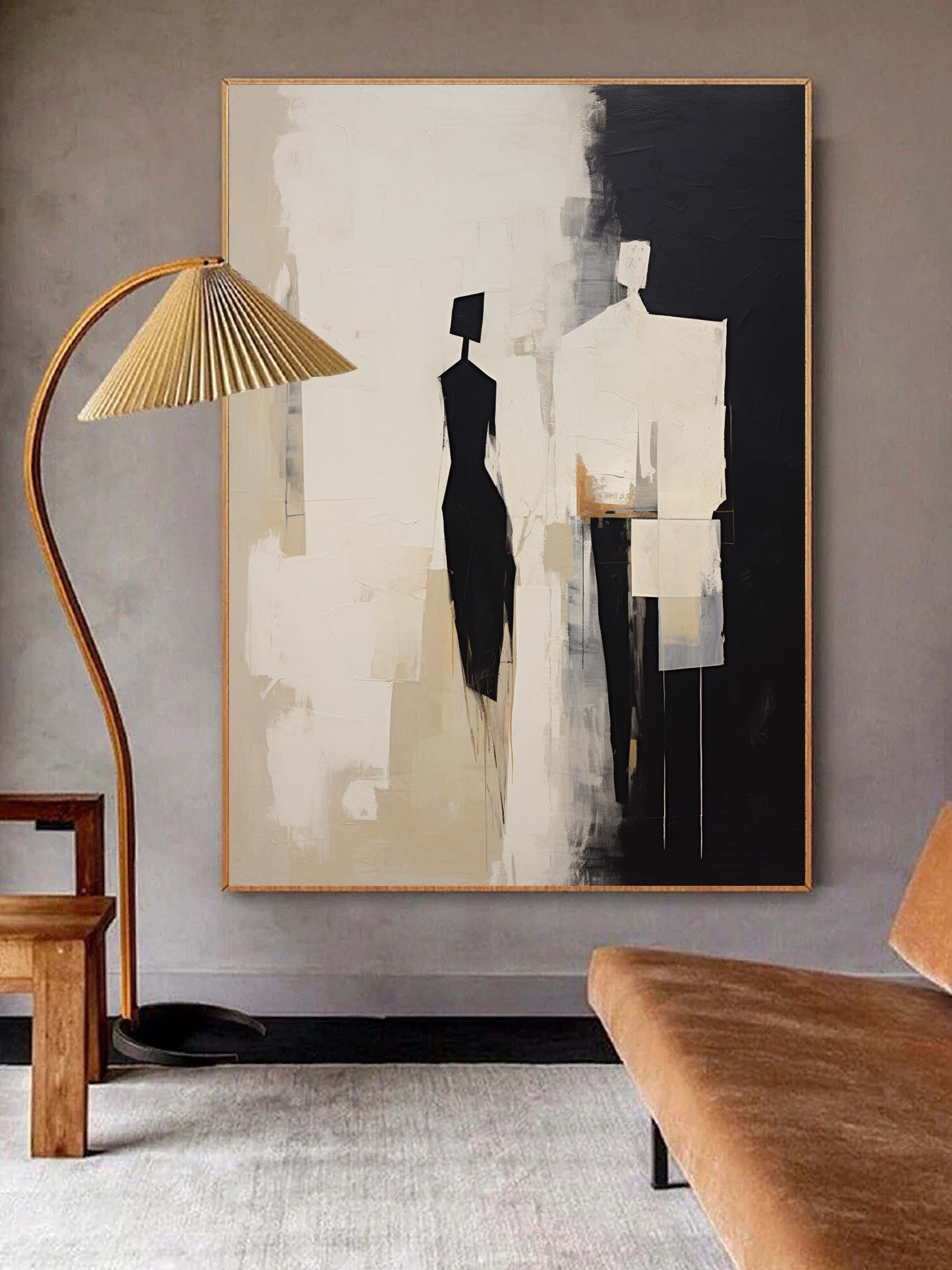 Hand-Painted Contemporary Minimalist Canvas Artwork – Unique Abstract Canvas Wall Art for Modern Interiors 4