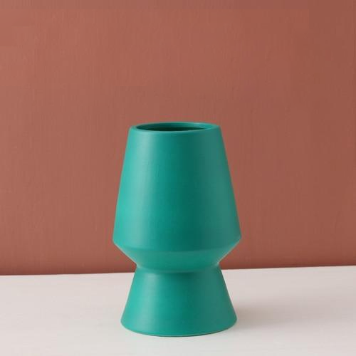 Handcrafted Bright Color Ceramic Flower Vase - Elegant Home Decor 11