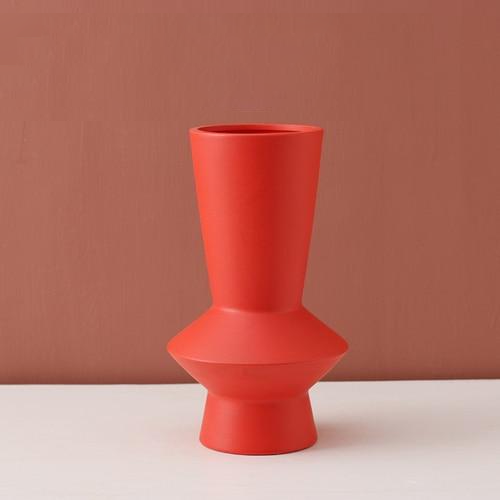 Handcrafted Bright Color Ceramic Flower Vase - Elegant Home Decor 24