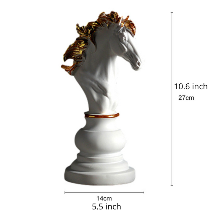 Handcrafted Resin Chess Statue Collection – King, Queen, Knight in Various Sizes for Elegant Home Decor 10