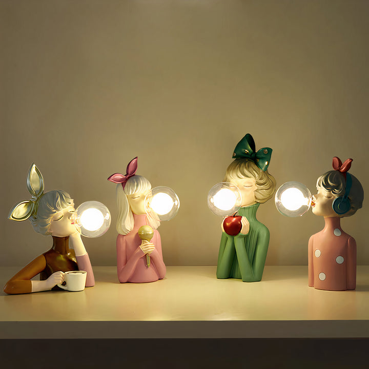 Handcrafted Table Lamp with USB Power – Artisan Design for Bedside or Desk Use, Unique Wood and Textile Accent Lamp 4