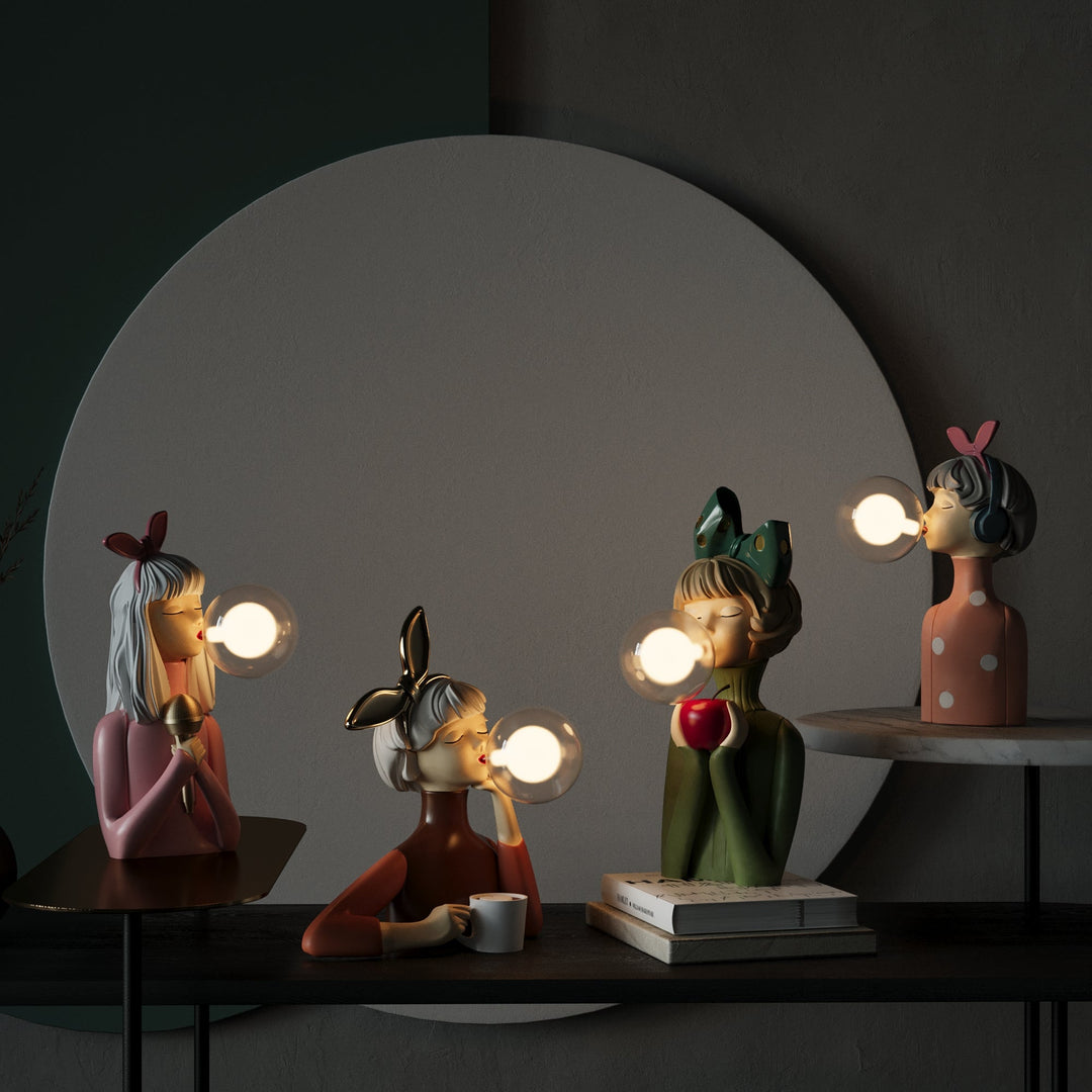 Handcrafted Table Lamp with USB Power – Artisan Design for Bedside or Desk Use, Unique Wood and Textile Accent Lamp 7