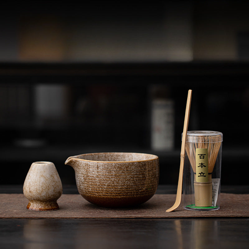 Handmade Ceramic Matcha Set – 4-Piece Matcha Tea Set with Bamboo Whisk, Bowl, Spoon & Whisk Holder for Authentic Japanese Ceremony 10