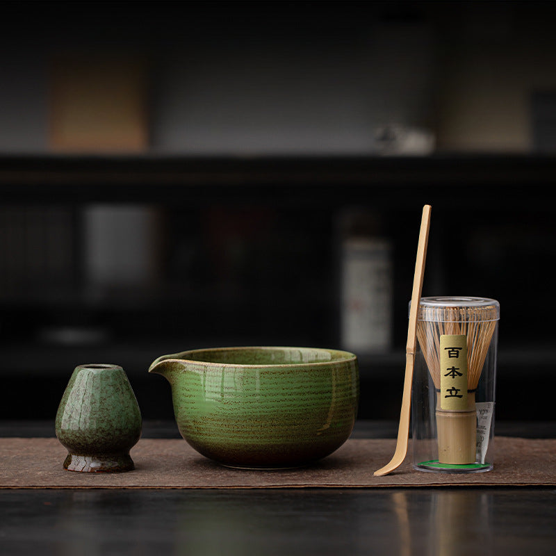 Handmade Ceramic Matcha Set – 4-Piece Matcha Tea Set with Bamboo Whisk, Bowl, Spoon & Whisk Holder for Authentic Japanese Ceremony 9