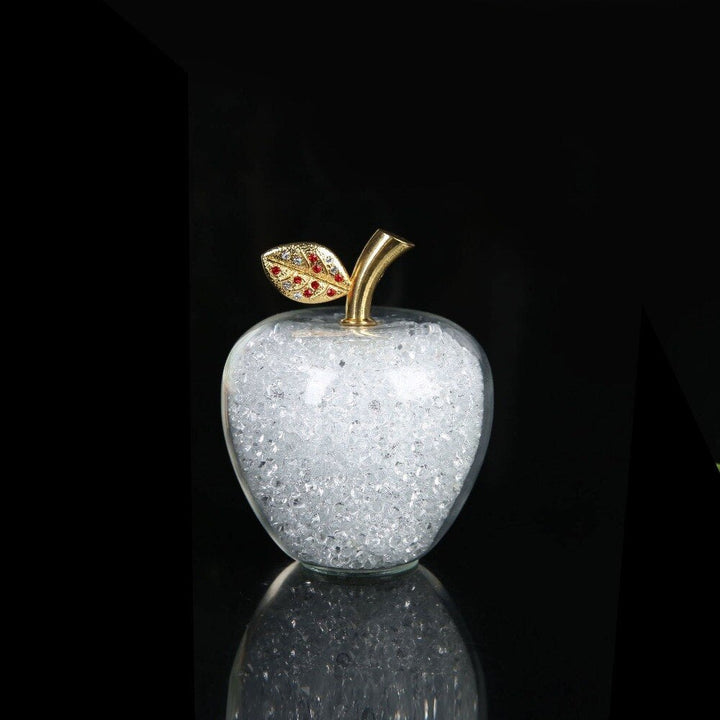 Handmade Crystal Apple Figurine – Elegant Decorative Glass Sculpture for Home and Office, Small 2.4 & Large 3.1 Sizes 4