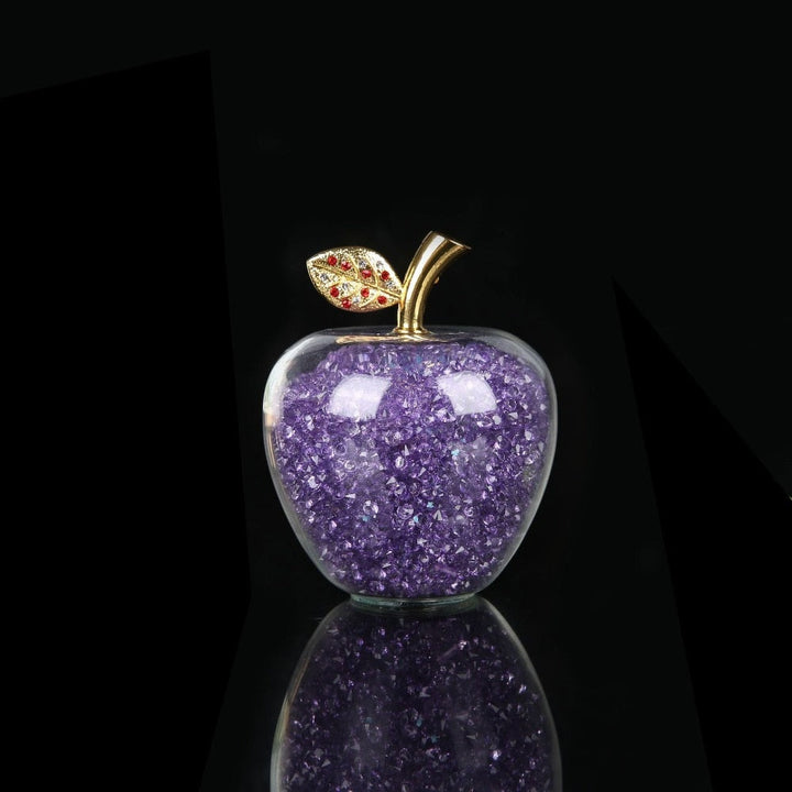 Handmade Crystal Apple Figurine – Elegant Decorative Glass Sculpture for Home and Office, Small 2.4 & Large 3.1 Sizes 5