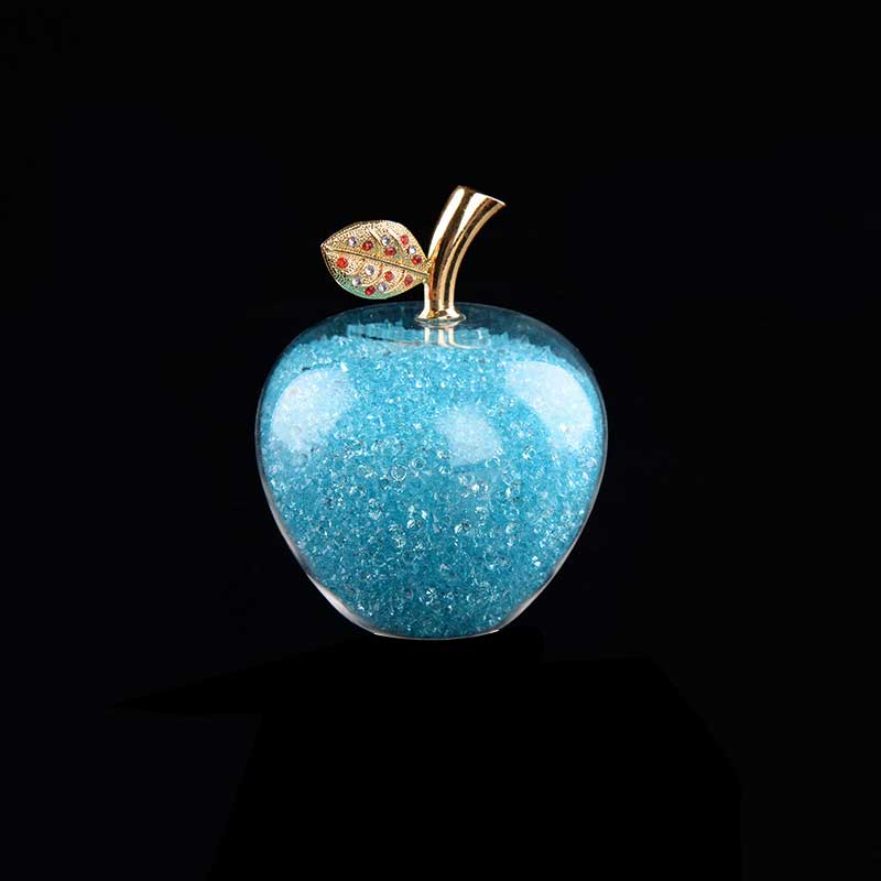 Handmade Crystal Apple Figurine – Elegant Decorative Glass Sculpture for Home and Office, Small 2.4 & Large 3.1 Sizes 6