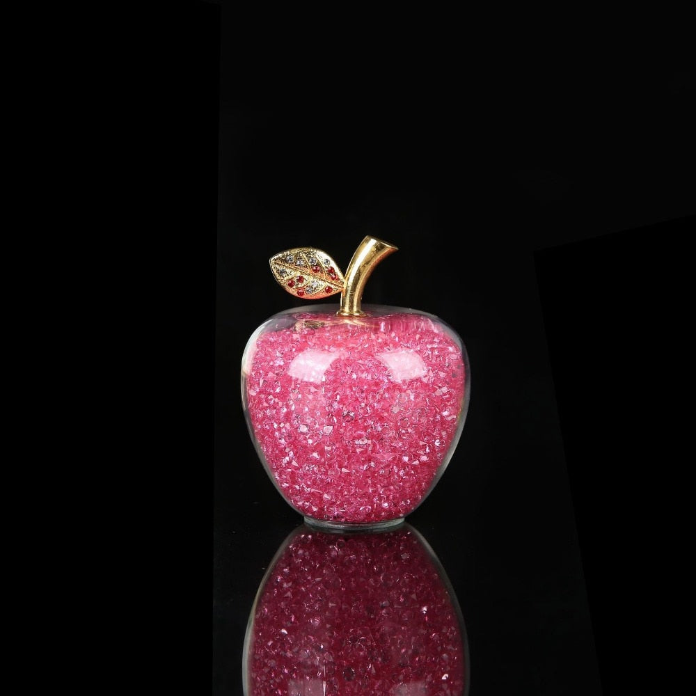 Handmade Crystal Apple Figurine – Elegant Decorative Glass Sculpture for Home and Office, Small 2.4 & Large 3.1 Sizes 7