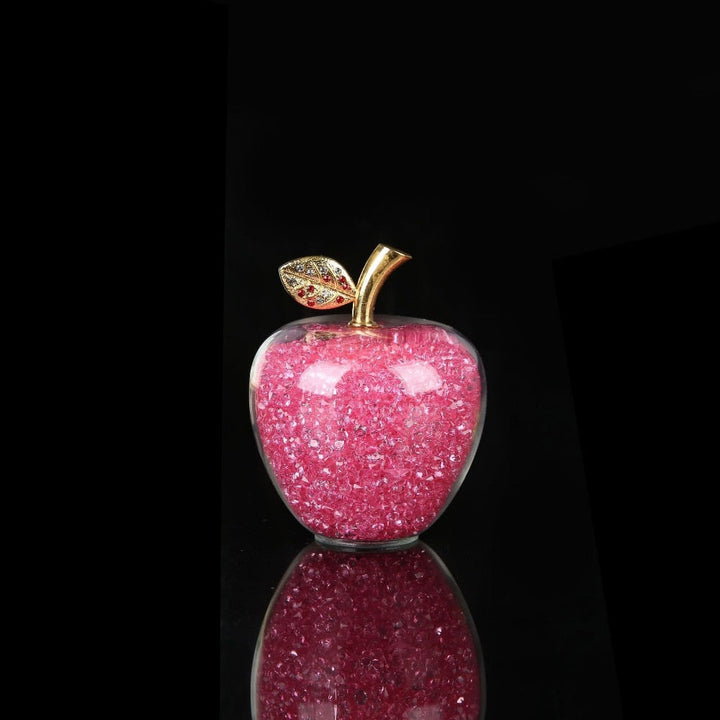 Handmade Crystal Apple Figurine – Elegant Decorative Glass Sculpture for Home and Office, Small 2.4 & Large 3.1 Sizes 7