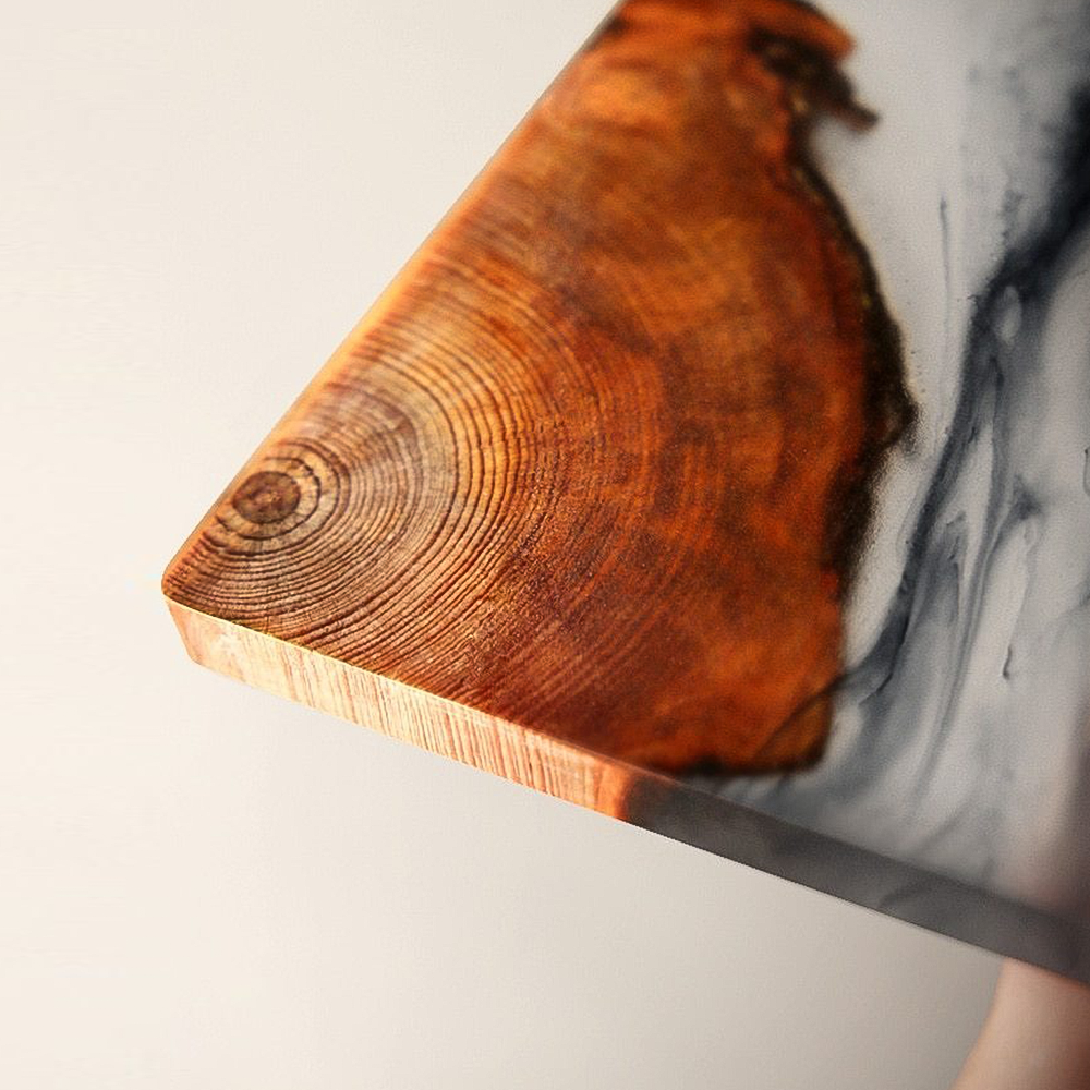 Handmade Custom Coasters for Drinks – Unique Pine Wood and Resin Design, Nature-Inspired Home Decor 2