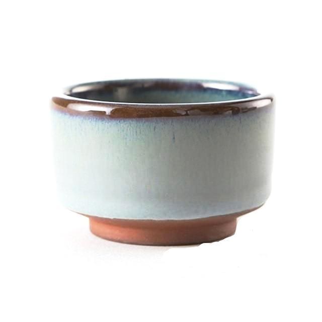 Handmade Japanese Sake Kuri Tea Cup – Purple Clay, 45 ml Capacity 0