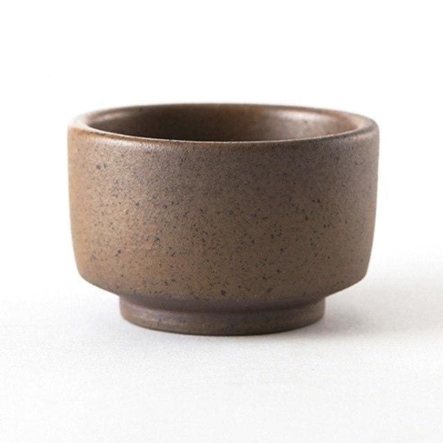 Handmade Japanese Sake Kuri Tea Cup – Purple Clay, 45 ml Capacity 12