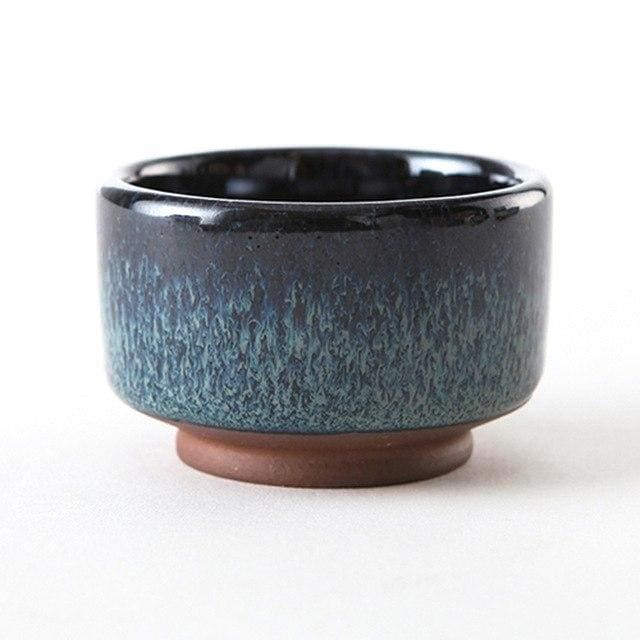 Handmade Japanese Sake Kuri Tea Cup – Purple Clay, 45 ml Capacity 14
