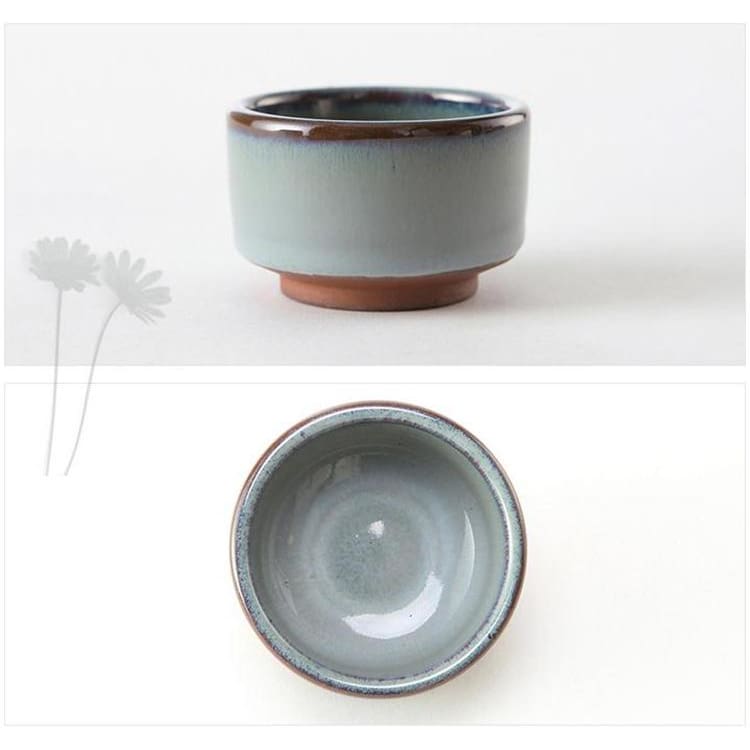 Handmade Japanese Sake Kuri Tea Cup – Purple Clay, 45 ml Capacity 7