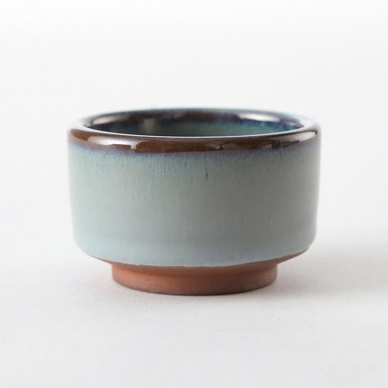 Handmade Japanese Sake Kuri Tea Cup – Purple Clay, 45 ml Capacity 8