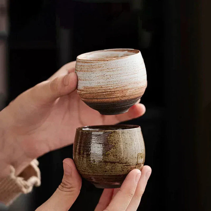 Handmade Stoneware Espresso Cups – Rustic Charm with Minimalist Design 1