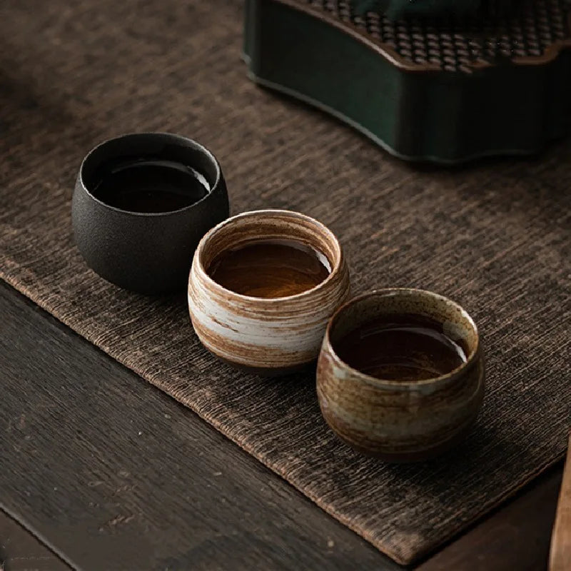 Handmade Stoneware Espresso Cups – Rustic Charm with Minimalist Design 2