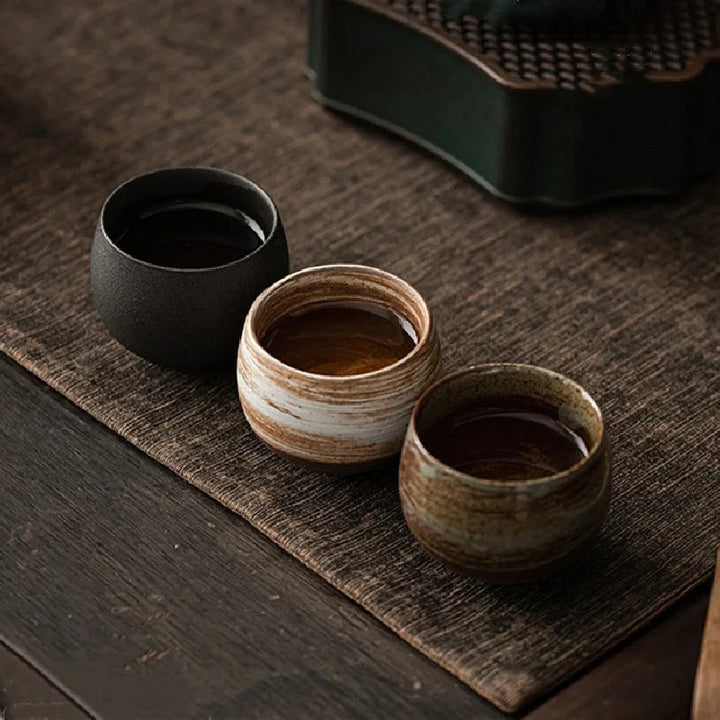 Handmade Stoneware Espresso Cups – Rustic Charm with Minimalist Design 2