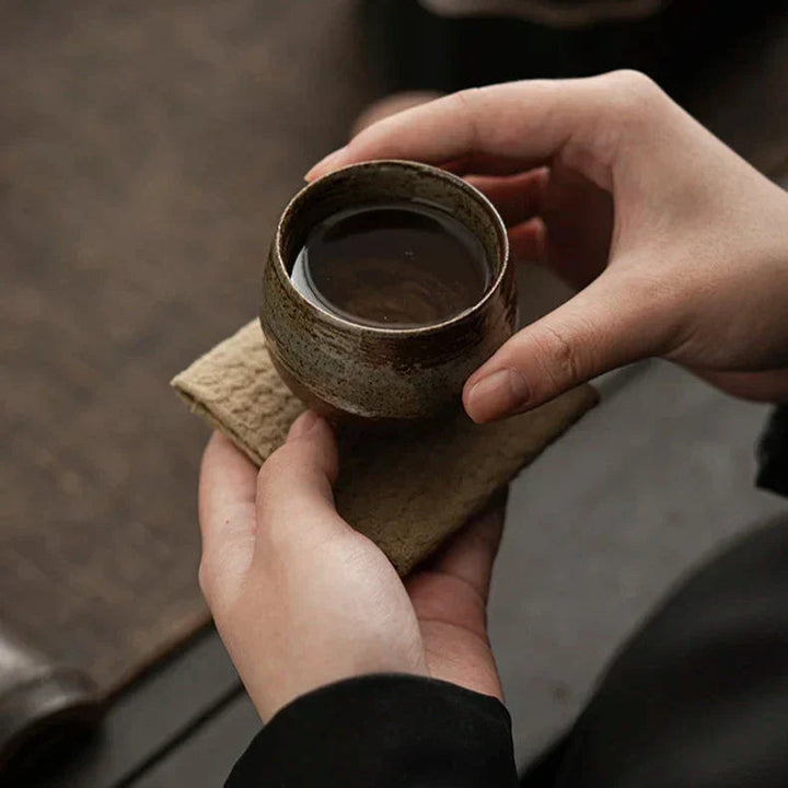 Handmade Stoneware Espresso Cups – Rustic Charm with Minimalist Design 4