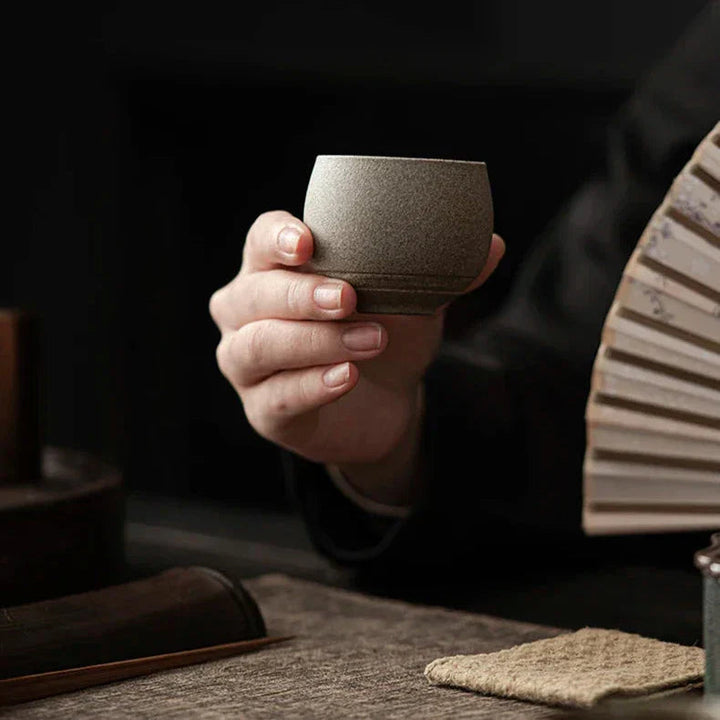 Handmade Stoneware Espresso Cups – Rustic Charm with Minimalist Design 8