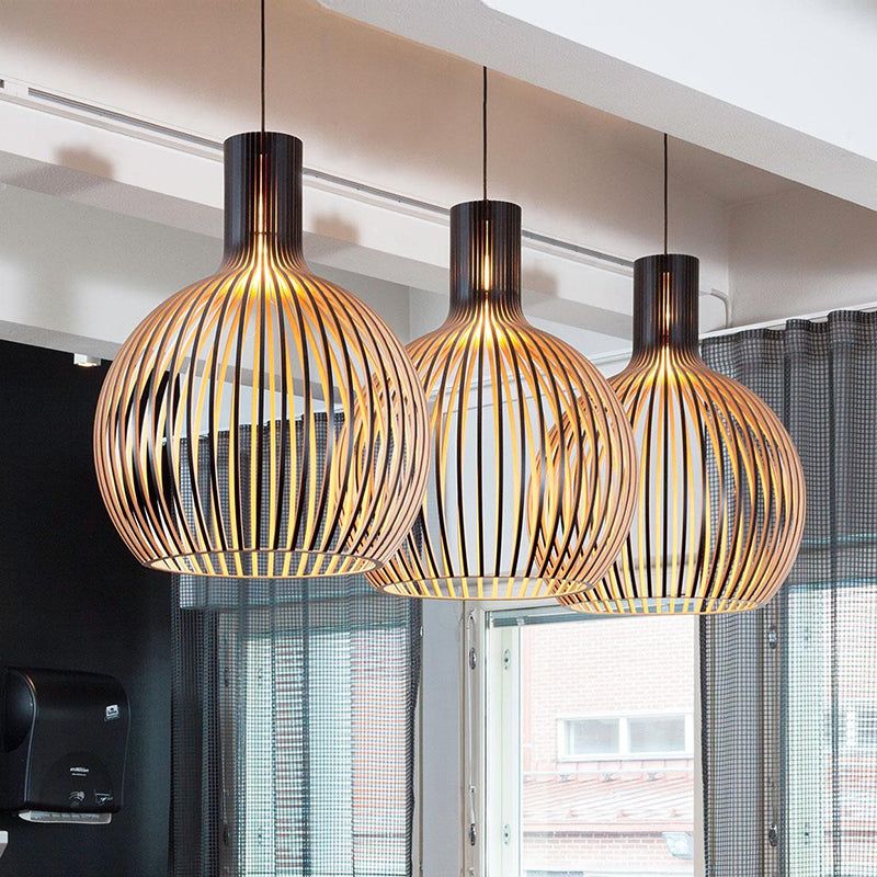 Handmade Wooden Hanging Lamp – Unique Rustic Pendant Light for Cozy Ambiance in Dining Room, Living Room, Hallway 5