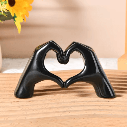Handmade Wooden Sculpture Art Symbolizing Love – 18.5 cm Hand-Carved Wooden Statue for Unique Home Decor 2