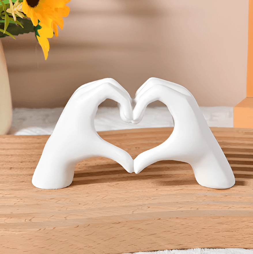 Handmade Wooden Sculpture Art Symbolizing Love – 18.5 cm Hand-Carved Wooden Statue for Unique Home Decor 7