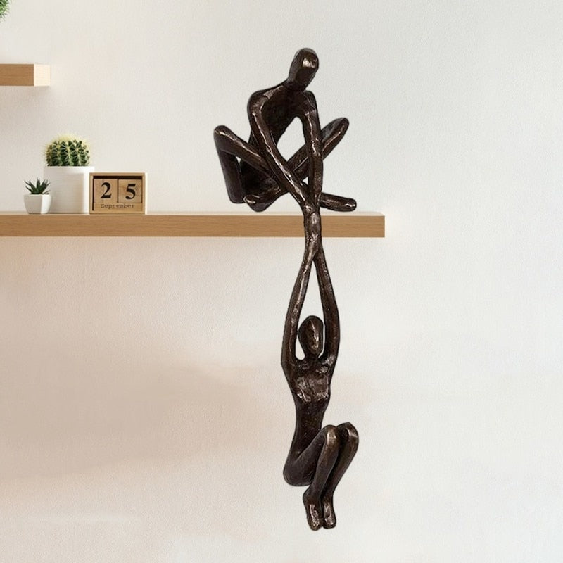 HeartUnity Decorative Statue – Elegant Polystone Symbol of Love and Connection for Home Décor, 20.3 x 10.2 cm 0