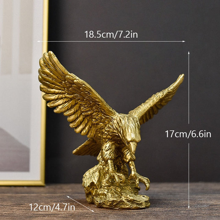 High Quality Resin American Eagle Sculpture for Home and Office Decor – Detailed Wildlife Art 3