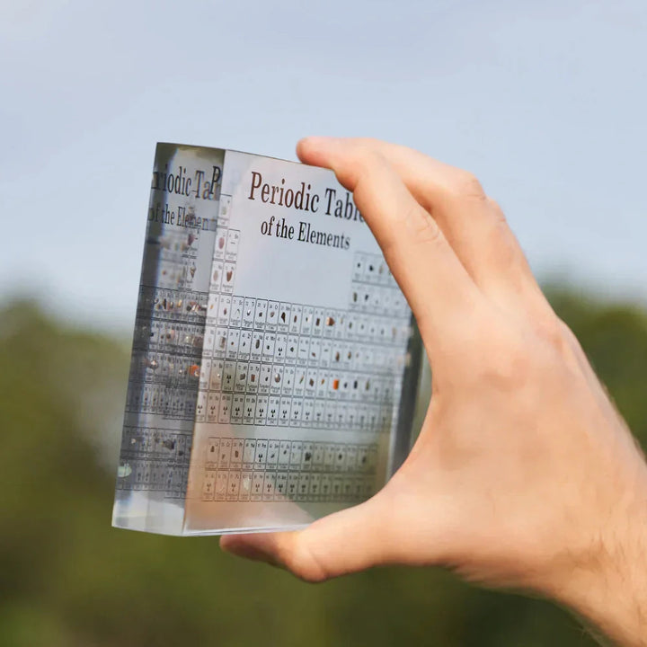 Illuminated Periodic Table of Elements Display with 83 Real Samples in Acrylic – Modern LED Design with Wooden Base 6