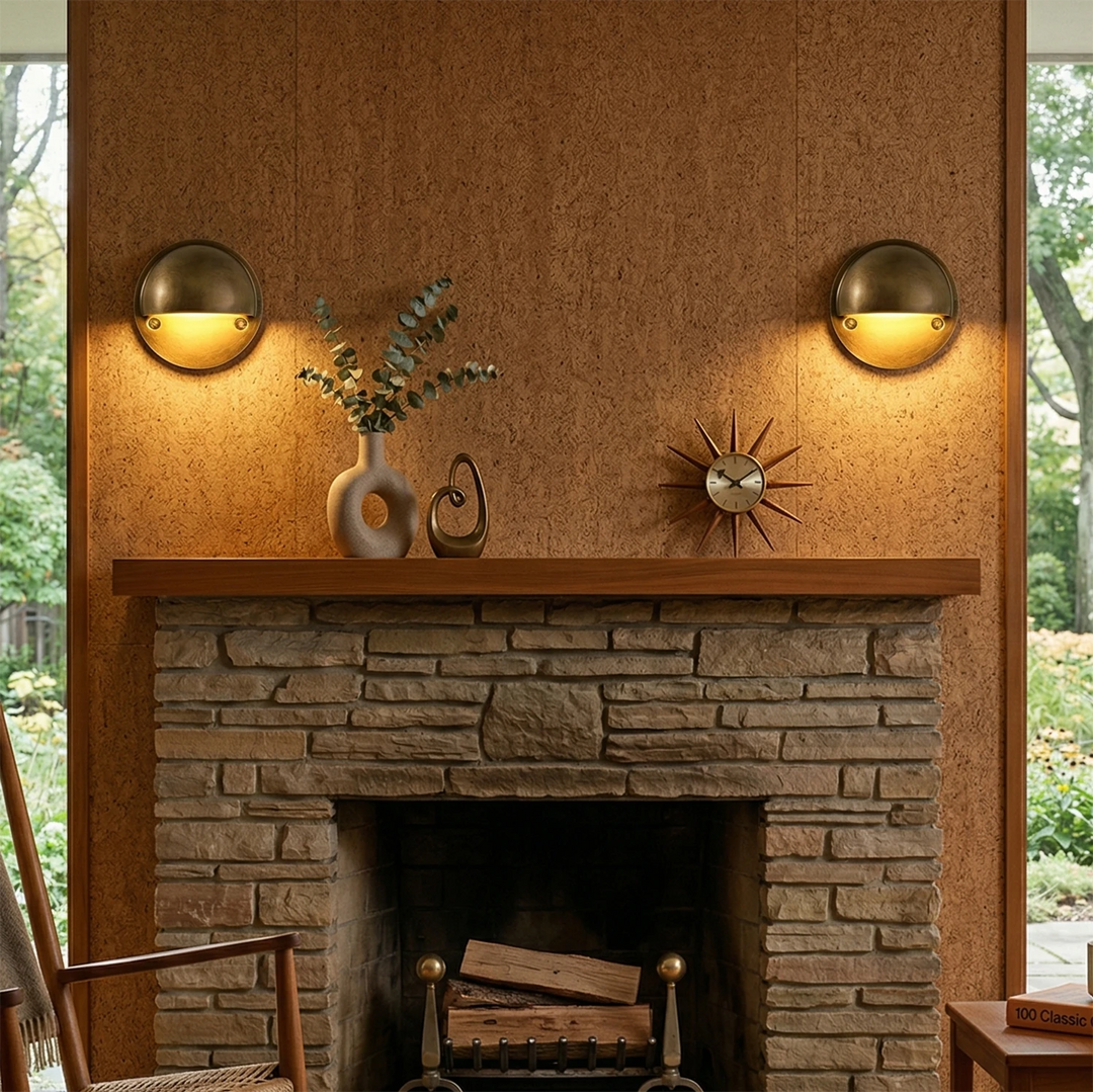 Industrial Arc Wall Sconce with Brushed Brass Finish – Modern LED Wall Light for Living Room and Bedroom 6