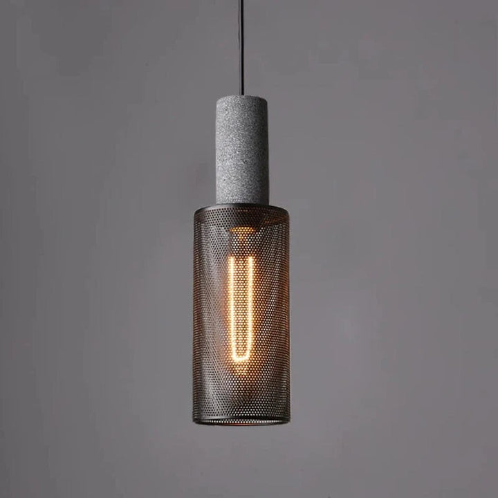 Industrial Pendant Lighting with Concrete and Metal Design – Adjustable Height Hanging Lights for Kitchen Island and Dining Room 4