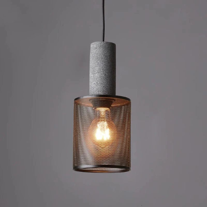 Industrial Pendant Lighting with Concrete and Metal Design – Adjustable Height Hanging Lights for Kitchen Island and Dining Room 7