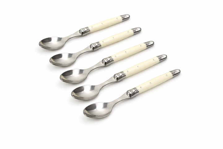 Ivory Laguiole Style Flatware Set – Elegant Stainless Steel Cutlery for Dining 0